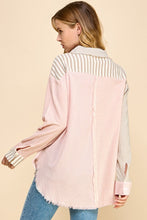 Load image into Gallery viewer, Millibon Multi Stripe Button Down Top in Taupe/Pink Shirts &amp; Tops Millibon   
