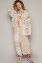 Load image into Gallery viewer, POL Oversized Half Button Up Cardigan in Natural Shirts &amp; Tops POL Clothing   
