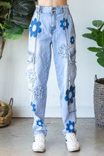 Load image into Gallery viewer, Oli &amp; Hali Daisy Cargo Denim Pants Pants Oli &amp; Hali   
