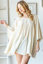Load image into Gallery viewer, Oli &amp; Hali Lace Tunic Top in Natural Shirts &amp; Tops Oli &amp; Hali   
