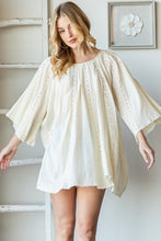 Load image into Gallery viewer, Oli &amp; Hali Lace Tunic Top in Natural Shirts &amp; Tops Oli &amp; Hali   
