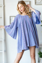 Load image into Gallery viewer, Oli &amp; Hali Lace Tunic Top in Periwinkle Shirts &amp; Tops Oli &amp; Hali   
