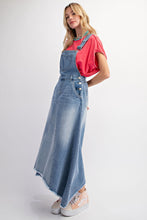 Load image into Gallery viewer, Easel Denim Overall Dress in Washed Denim ON ORDER Dress Easel   
