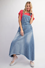 Load image into Gallery viewer, Easel Denim Overall Dress in Washed Denim ON ORDER Dress Easel   
