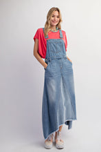 Load image into Gallery viewer, Easel Denim Overall Dress in Washed Denim ON ORDER Dress Easel   
