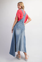 Load image into Gallery viewer, Easel Denim Overall Dress in Washed Denim ON ORDER Dress Easel   
