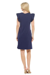 Aryeh "Shania" Dress in Navy