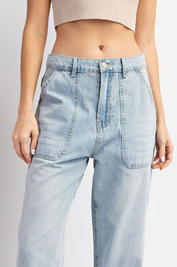 ee:some Mineral Washed Joggers in Denim