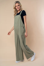 Load image into Gallery viewer, White Birch Solid Color Overalls in Sage
