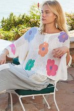 Load image into Gallery viewer, POL Flower Print Top in Ivory Shirts &amp; Tops POL Clothing   
