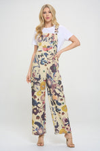 Load image into Gallery viewer, SM Wardrobe Floral &amp; Bird Print Overalls in Beige ON ORDER
