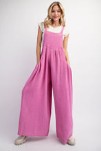 Load image into Gallery viewer, Easel Cotton Gauze Palazzo Jumpsuit in Carnation Pink Jumpsuit Easel   
