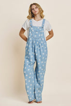 Load image into Gallery viewer, Oddi Star Printed Jumpsuit in Light Denim
