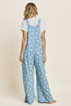 Load image into Gallery viewer, Oddi Star Printed Jumpsuit in Light Denim
