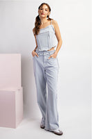 ee:some Stone Washed Distressed Straight Leg Pants in Denim