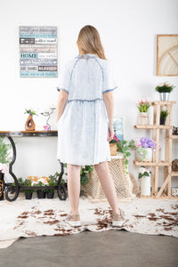 BlueVelvet Denim Dress in Light Denim Dress BlueVelvet   