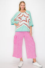 Load image into Gallery viewer, J.Her Quilted Star Patched Top in Mint Shirts &amp; Tops J.Her   
