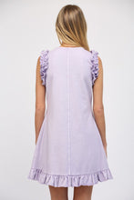 Load image into Gallery viewer, FATE Solid Color Casual Mini Dress in Lilac Breeze
