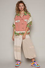 Load image into Gallery viewer, POL Oversized Half Sleeve Jacket in Guava Pink Multi Jacket POL Clothing   
