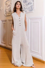 Load image into Gallery viewer, BucketList Solid Color Sweater Jumpsuit in Heather Grey
