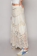 Load image into Gallery viewer, POL Crochet Skirt with Waved Edge Hem in Natural ON ORDER
