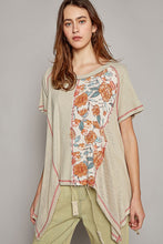 Load image into Gallery viewer, POL Oversized Knit and Floral Top in Pure Sage Shirts &amp; Tops POL Clothing   
