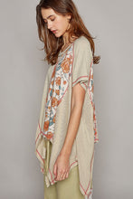 Load image into Gallery viewer, POL Oversized Knit and Floral Top in Pure Sage Shirts &amp; Tops POL Clothing   
