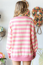 Load image into Gallery viewer, First Love OVERSIZED Striped Top in Pink
