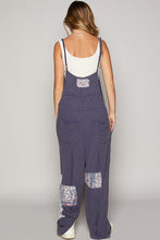 Load image into Gallery viewer, POL Ribbed Knit Jumpsuit with Heart Patches in Ink Navy
