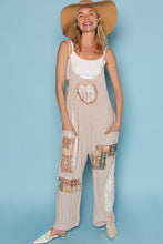 Load image into Gallery viewer, POL Ribbed Knit Jumpsuit with Heart Patches in Almond
