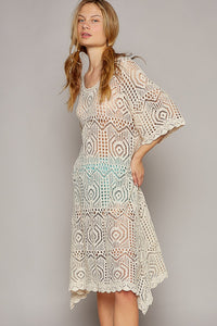 POL Crochet Dress in Natural ON ORDER Dresses POL Clothing   