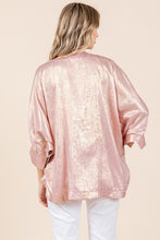 Load image into Gallery viewer, Jodifl OVERSIZED Metallic Dolman Top in Pink
