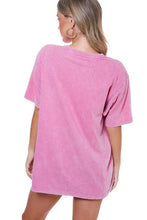 Load image into Gallery viewer, &quot;Glitter&quot; Metallic Tigers Graphic Tee in Pink Graphic Tees Zutter   
