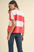 Load image into Gallery viewer, AnnieWear American Flag Top in Red White and Blue Shirts &amp; Tops AnnieWear   
