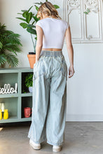 Load image into Gallery viewer, Oli &amp; Hali Wide Leg Cargo Jeans in Light Denim Pants Oli &amp; Hali   
