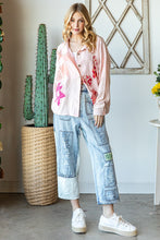 Load image into Gallery viewer, Oli &amp; Hali Cotton Gauze Flower Patch Top in Baby Pink Shirts &amp; Tops Oli &amp; Hali   
