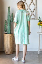 Load image into Gallery viewer, Oli &amp; Hali Oversized Appliqued Peace Sign Top in Mint Shirts &amp; Tops Oli &amp; Hali   
