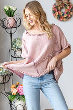 Load image into Gallery viewer, Oli &amp; Hali Oversized Cotton Gauze Top in Pink Shirts &amp; Tops Oli &amp; Hali   
