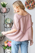 Load image into Gallery viewer, Oli &amp; Hali Oversized Cotton Gauze Top in Pink Shirts &amp; Tops Oli &amp; Hali   
