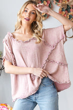 Load image into Gallery viewer, Oli &amp; Hali Oversized Cotton Gauze Top in Pink Shirts &amp; Tops Oli &amp; Hali   
