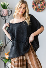 Load image into Gallery viewer, Oli &amp; Hali Oversized Cotton Gauze Top in Black Shirts &amp; Tops Oli &amp; Hali   

