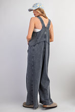 Load image into Gallery viewer, Easel Mineral Washed Terry Knit Jumpsuit in Moon River ON ORDER
