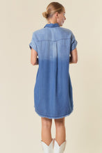 Load image into Gallery viewer, Doe &amp; Rae Tencel Denim Mini Dress in Dark Denim
