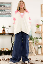 Load image into Gallery viewer, BlueVelvet OVERSIZED Color Block Top in Cream Combo
