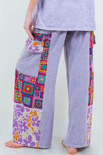 Load image into Gallery viewer, J.Her Boho Printed Cargo Wide Leg Pants in Lavender ON ORDER
