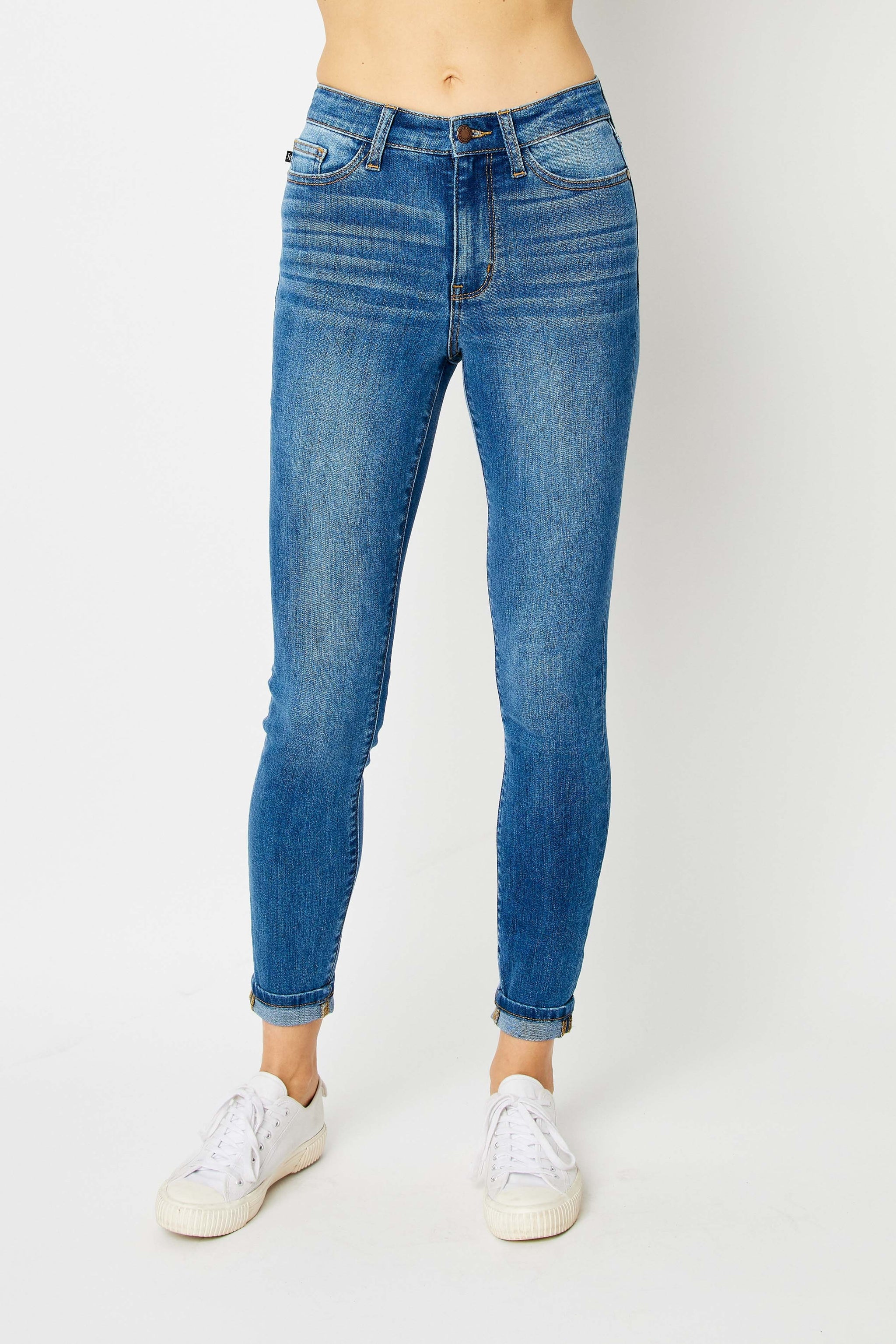 Judy Blue Hailey Full Size Tummy Control Skinny Jeans hot