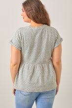 Load image into Gallery viewer, Polagram Textured Knit top in Blue Multi
