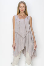 Load image into Gallery viewer, J.Her Sleeveless Boho Tunic Top in Desert Taupe
