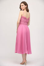 Load image into Gallery viewer, FATE Solid Color Pleated Midi Dress in Wild Rose
