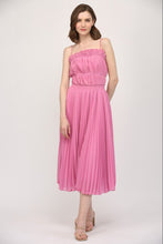 Load image into Gallery viewer, FATE Solid Color Pleated Midi Dress in Wild Rose
